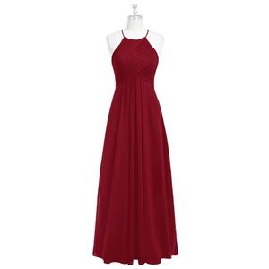 Azazie Ginger Bridesmaid Dress in Burgundy Size A8
